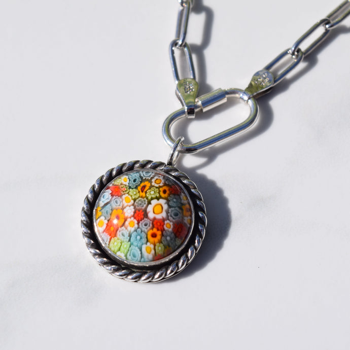 Millefiori Charm Necklace